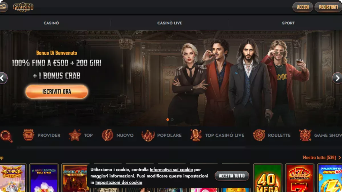 Gransino login