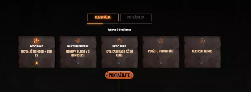 Gransino prihlásenie